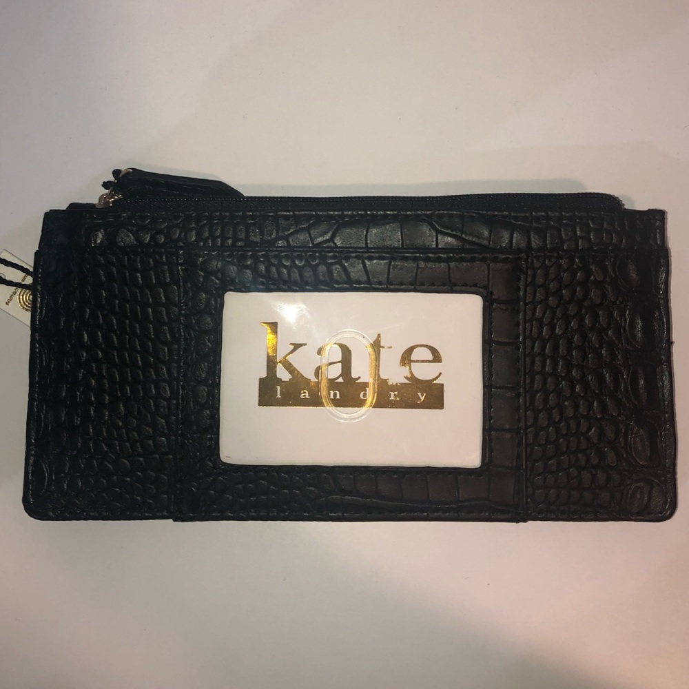 NWT Kate Landry black wallet